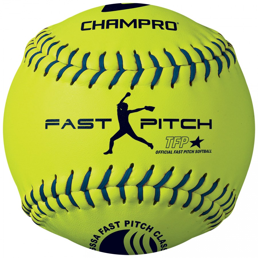 CHAMPRO USSSA 12" FASTPITCH LEATHER COVER SOFTBALL