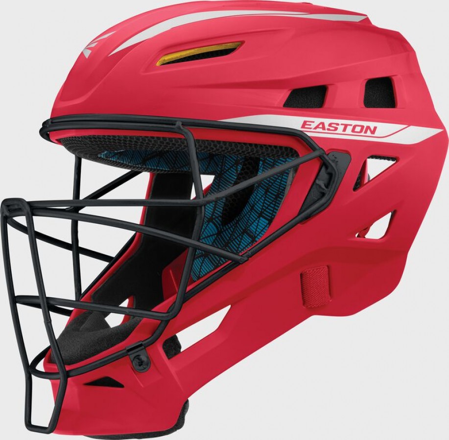EASTON PRO X CATCHER'S HELMET - RED - LARGE