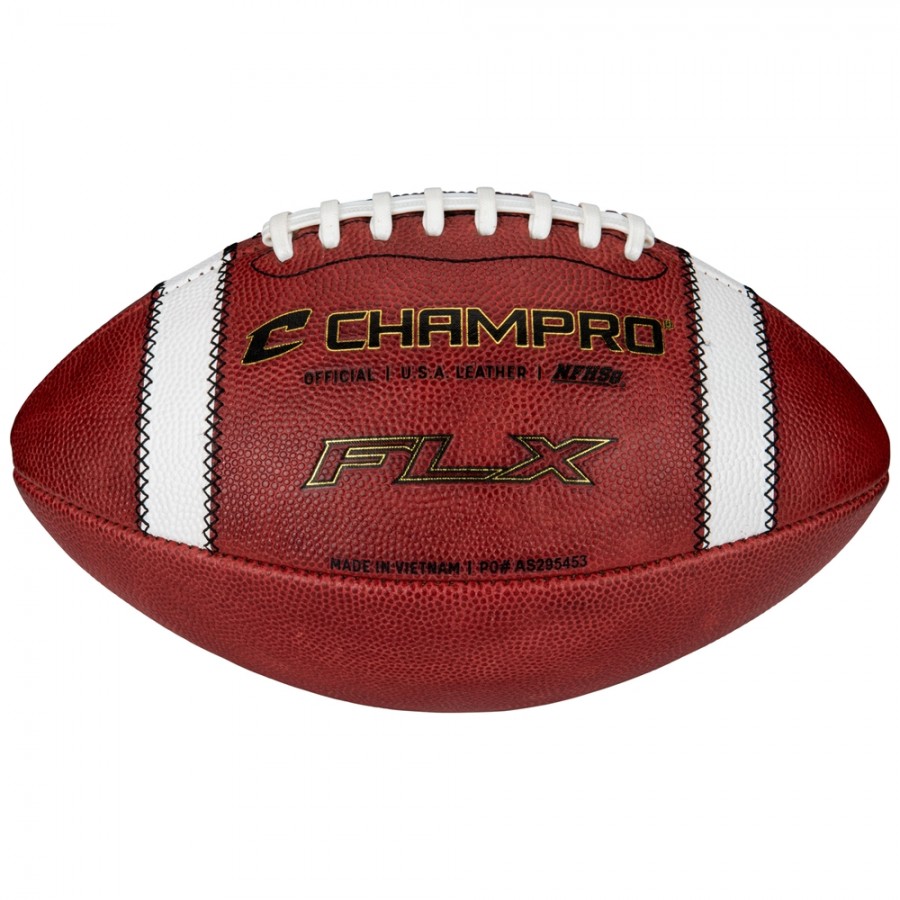 CHAMPRO FLX LEATHER FOOTBALL - OFFICIAL