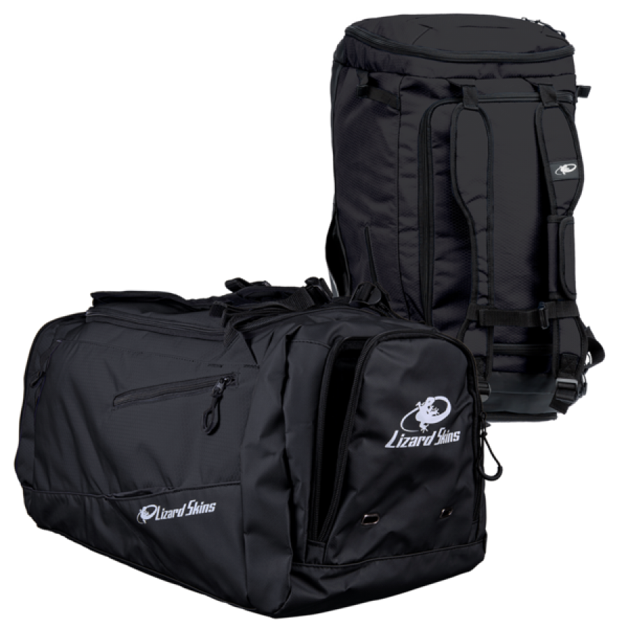 LIZARD SKINS VERSATILE DUFFLE - JET BLACK