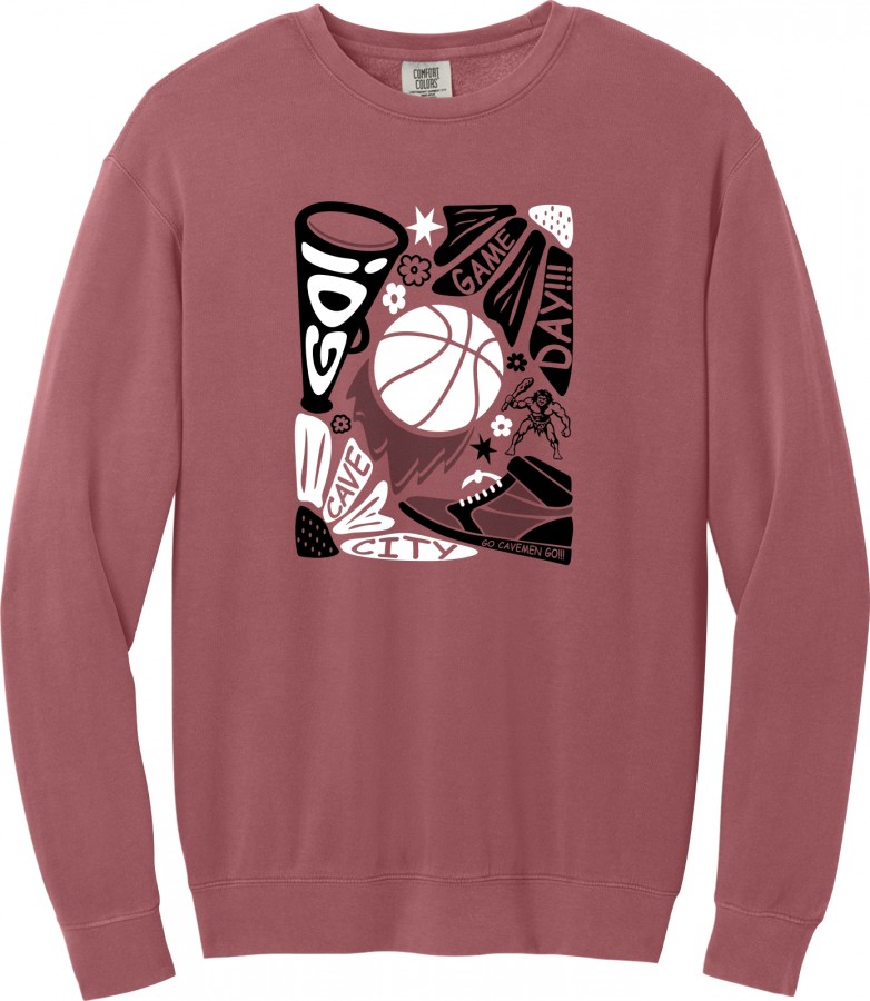 CC CHEER ADULT COMFORT COLOR SWEATSHIRT