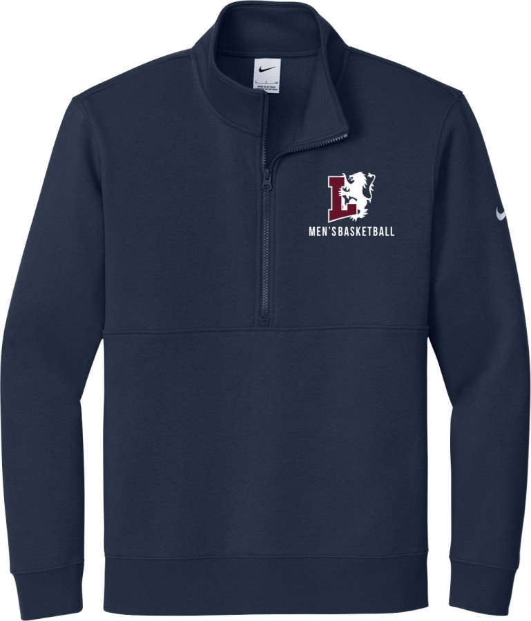 LYON MENS BASKETBALL ADULT NIKE 1/4 ZIP PULLOVER