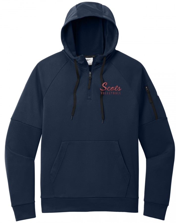 LYON VOLLEYBALL NIKE 1/4 ZIP HOODED PULLOVER - E3