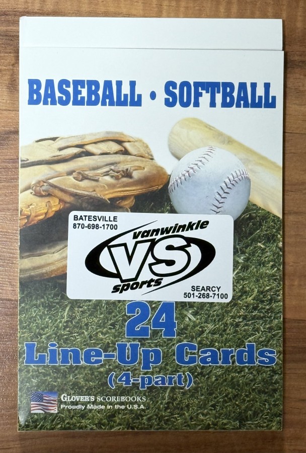 GLOVER LINE UP CARDS - 24 CARDS