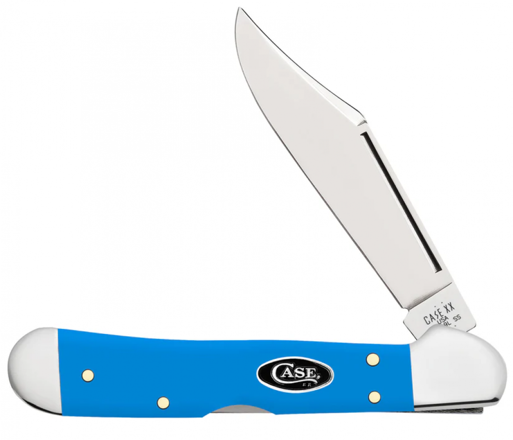 CASE KNIVES SMOOTH LIGHT BLUE SYNTHETIC MINI COPPERLOCK®