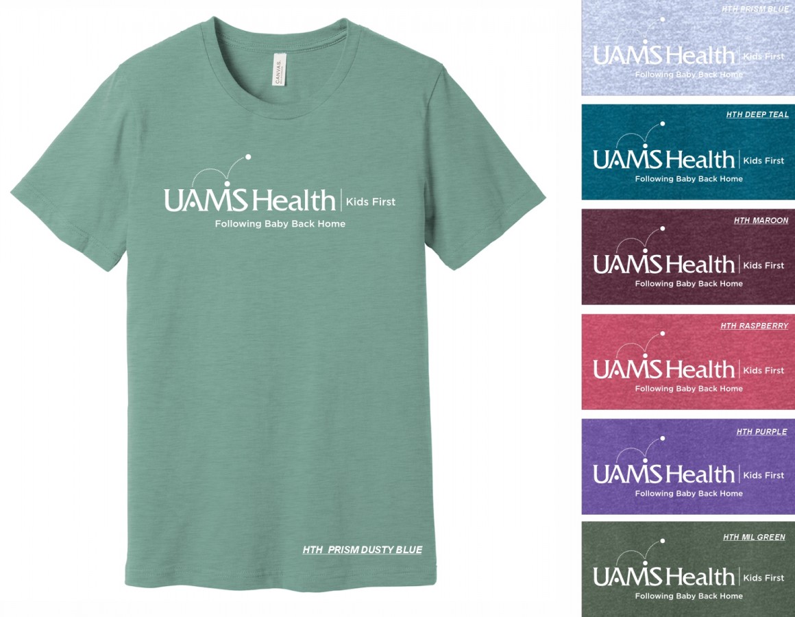 D2 3001CVC UAMS FBBH BELLA+CANVAS ® Unisex Heather CVC Short Sleeve