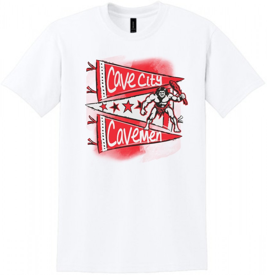 CAVE CITY CHEER WHITE S/S