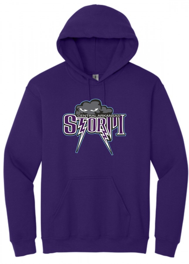 CENTRAL ARKANSAS STORM YOUTH/ADULT PURPLE HOODIE