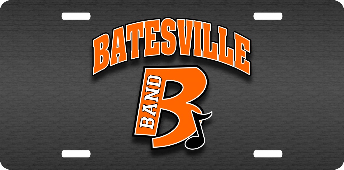 BATESVILLE BAND LICENSE PLATE
